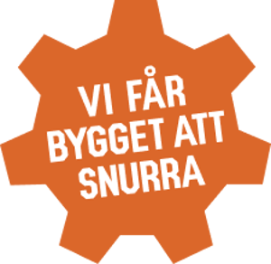 Sveriges Fria bygghandlares orangea kugghjul