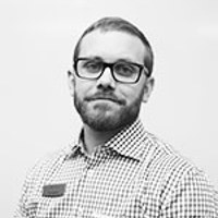 Porträtt av Daniel Närsten, avdelningschef bygg på NA Svensson Nyköping