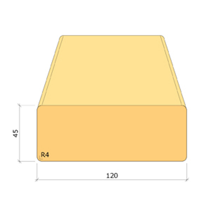 45X120 BYGGREGEL C14 GRAN 2,7M