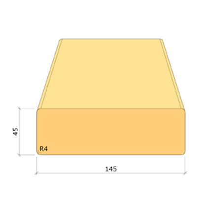 45X145 BYGGREGEL C14 GRAN 2,7M