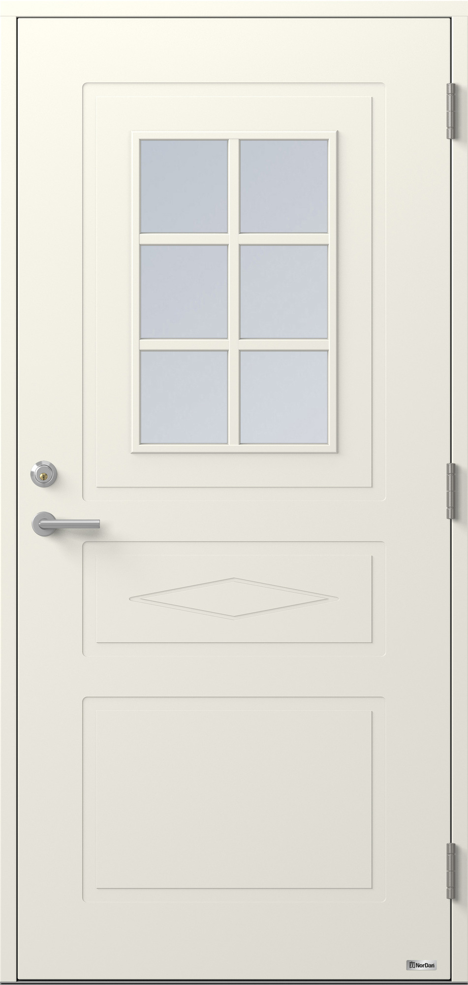 NORDAN BOR 992G VIT, ASSA 2002,KLARGLAS - NorDan