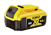 Gult och svart batteri med texten "DEWALT 18V XR Li-Ion 5.0AH".