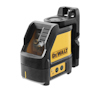 Dewalt laserverktyg i svart och gult med logotyp och knappar för kontroll.