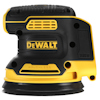 Dewalt sladdlös slipmaskin, svart och gul med borstlös motor, 18V.