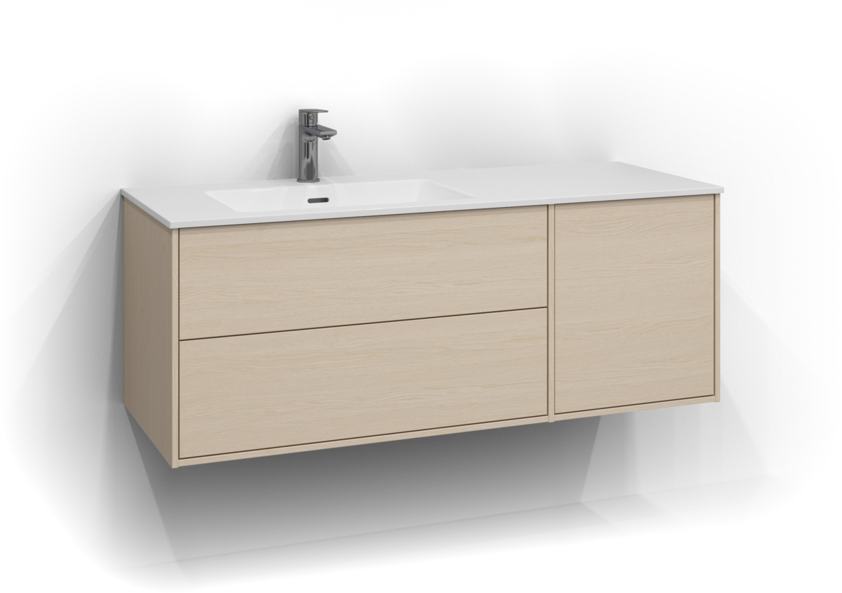 UNDERDEL EPOS PLAN VIT ASK VÄNSTER 2+1L ÖPPEN 120X45,3X45CM - Svedbergs