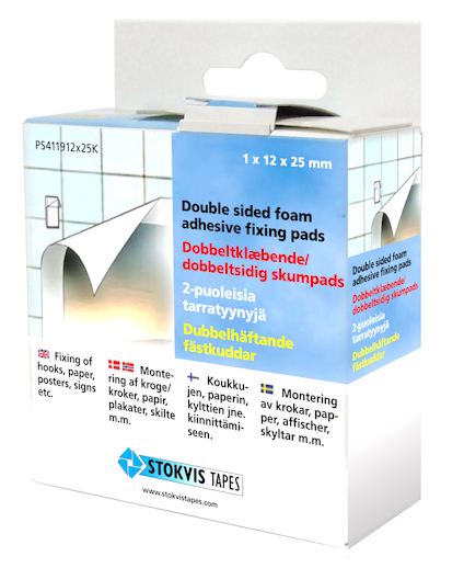 FÄSTKUDDAR STOKVIS TAPES 12 X 25 MM 100 ST