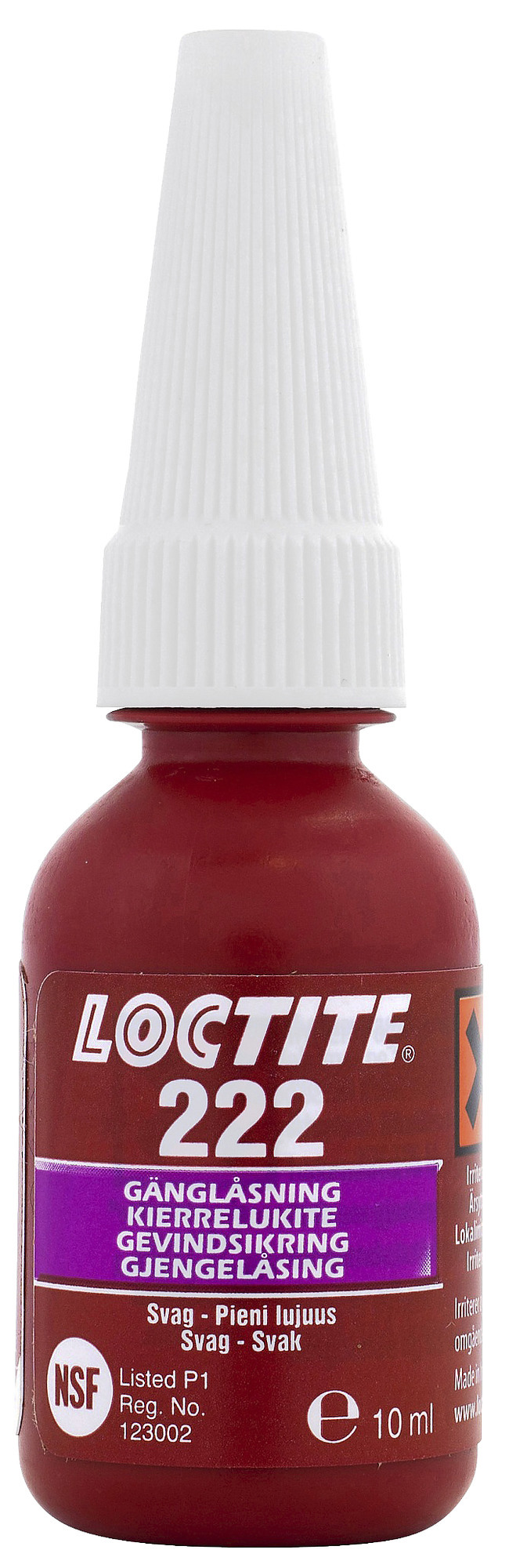 GÄNGLÅSNING SVAG 222 10ML  - LOCTITE
