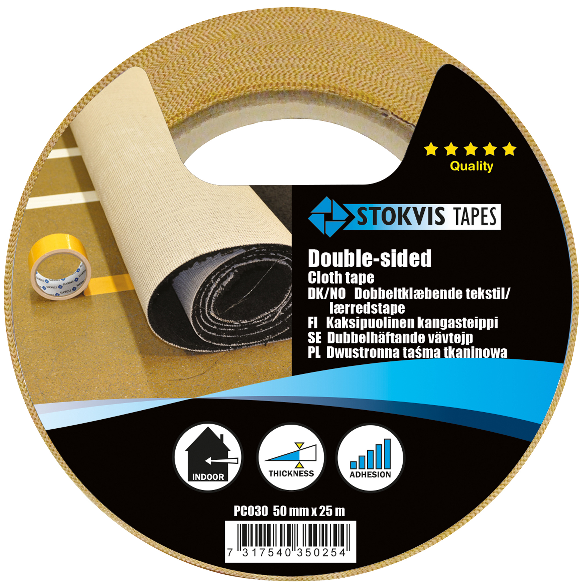 DUBBELHÄFTANDE VÄVTEJP  STOKVIS TAPES - Stokvis Tapes