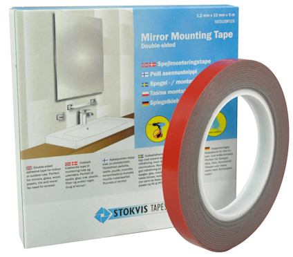 MONTERINGSTEJP STOKVIS TAPES AKRYLSKUM 1,2 MM X 12 MM