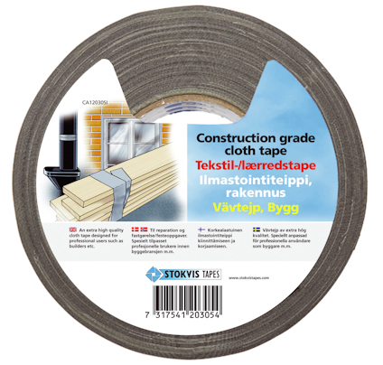 VÄVTEJP STOKVIS TAPES BYGG 50 MM 0,252 MM