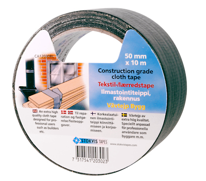 VÄVTEJP STOKVIS TAPES BYGG 50 MM 0,252 MM