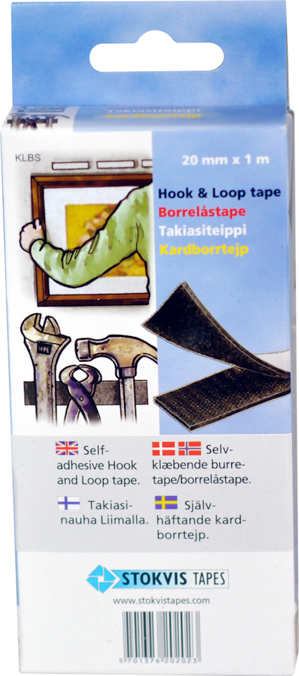KARDBORRETEJP STOKVIS TAPES 20 MM X 1000 MM