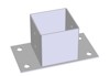STOLPSKO JABO GALVAD 71X71X150 MM 10-PACK