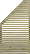 SKÄRM JABO HORIZONT 3 79X159/89 CM VÄNSTER TRYCKIMPREGNERAD
