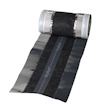 Svart nockband av material som liknar textil och metall, med texten "DryRoll" tryckt längs mitten.