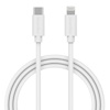 LADDKABEL LIGHTNING-USB-C 1M VIT FÖR IPHONE/IPAD