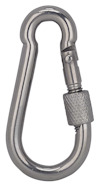 KARBINHAKE LUNA TOOLS 60 MM SYRAFAST AISI 316 SKRUVLÅSNING