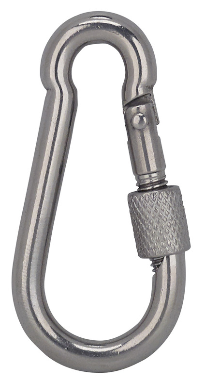 KARBINHAKE LUNA TOOLS 60 MM SYRAFAST AISI 316 SKRUVLÅSNING