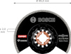 Bågformad kapskiva med Bosch-logotyp, Ø 85,0 mm och tjocklek ≤ 2,0 mm. Text "EXPERT", "DIAMOND", "STARLOCK".