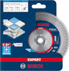 Förpackning med Bosch X-Lock kakelkapklinga, diameter 125 mm, för hård keramik.