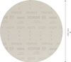 Rundt sandpapper med märkningen "Bosch P320" och en diameter på 225 mm.