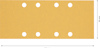 Rektangulärt sandpapper, 230 x 93 mm, med åtta jämnt fördelade hål.