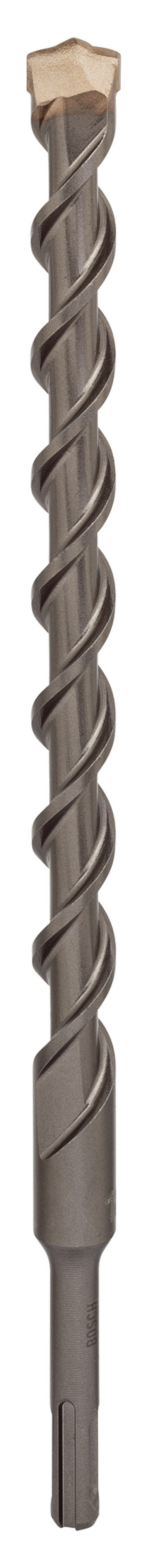 SDS-hammarborr med spiralspår och skär i metall.