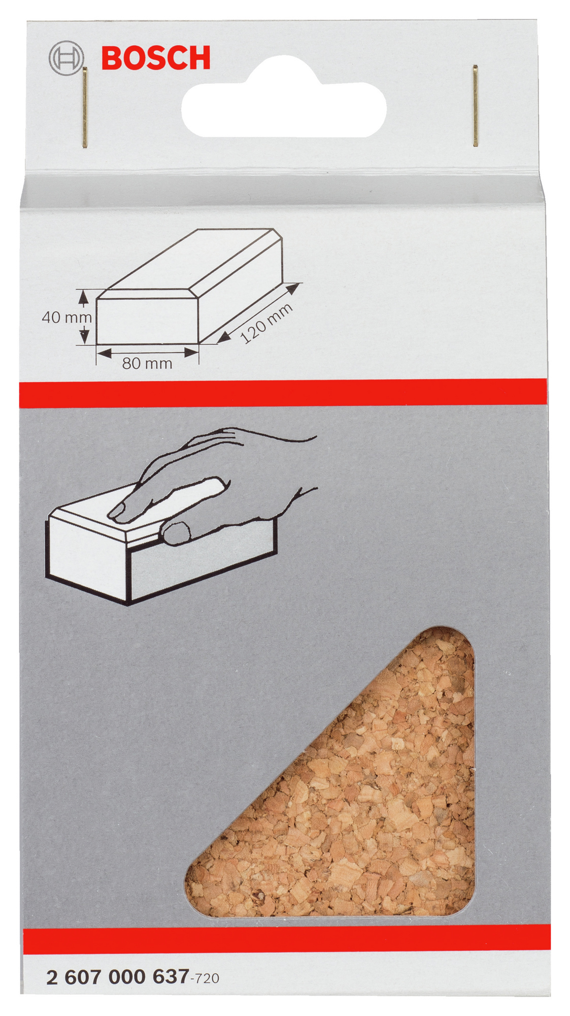 HANDSLIPKLOSS KORK STOR 80X120MM - Bosch