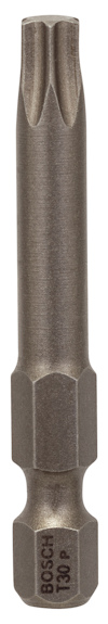Bits i metall med hexagonal fäste och en sexuddig topp. Märkt "BOSCH T30".