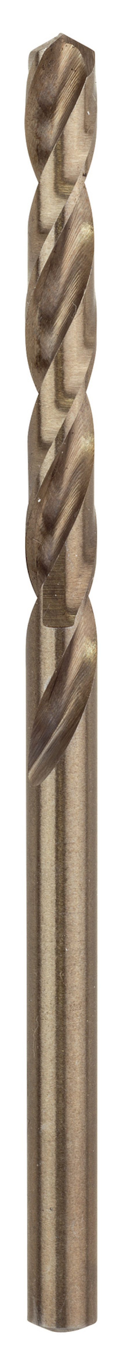 Metallborr med spiralformad design och en spets anpassad för borrning i metall.