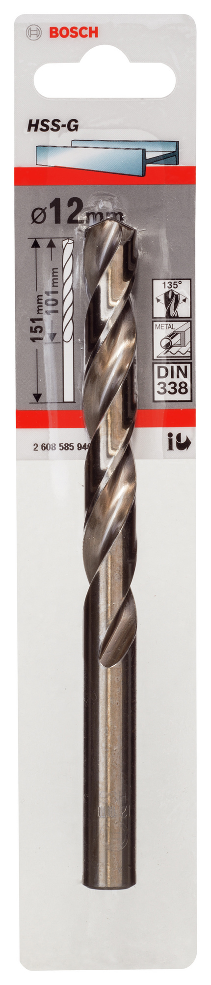 METALLBORR BOSCH HSS-G S 10-13 MM 133-151 MM - Bosch