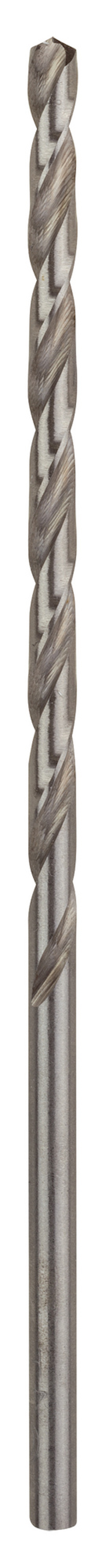 Borr med spiralformade spår i metalliskt material.