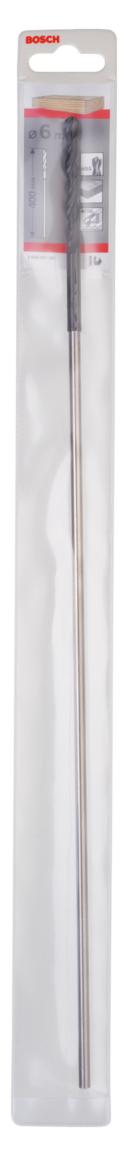 Förpackad metallsticka i plastförpackning med etikett upptill.