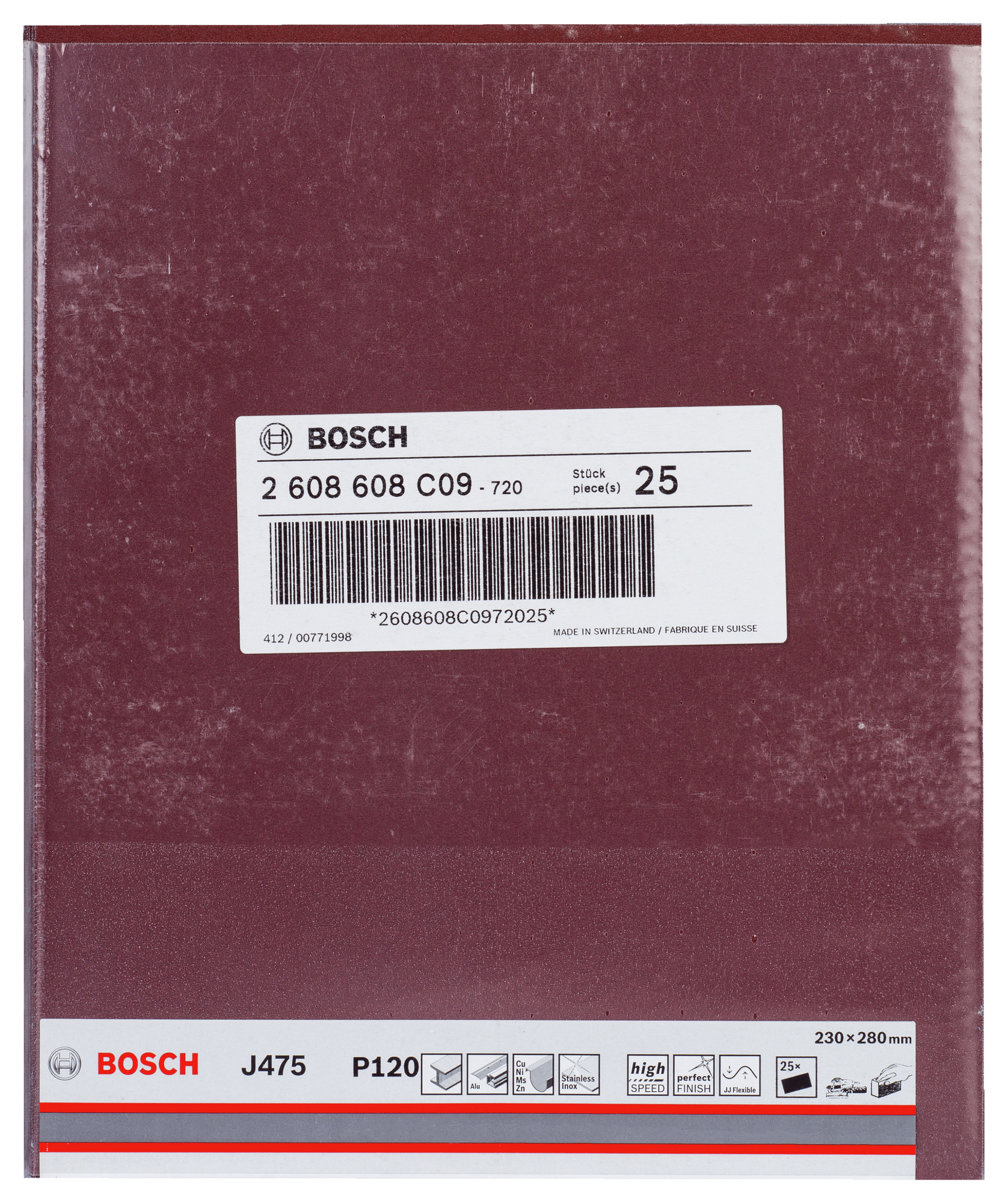 SLIPARK BOSCH 230X280MM KRYMPPLASTFÖRPACKNING 1 ARK - Bosch