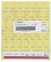 Förpackning med Bosch slippapper C355, P240, 50 ark, 230x280 mm, tillverkad i Schweiz.