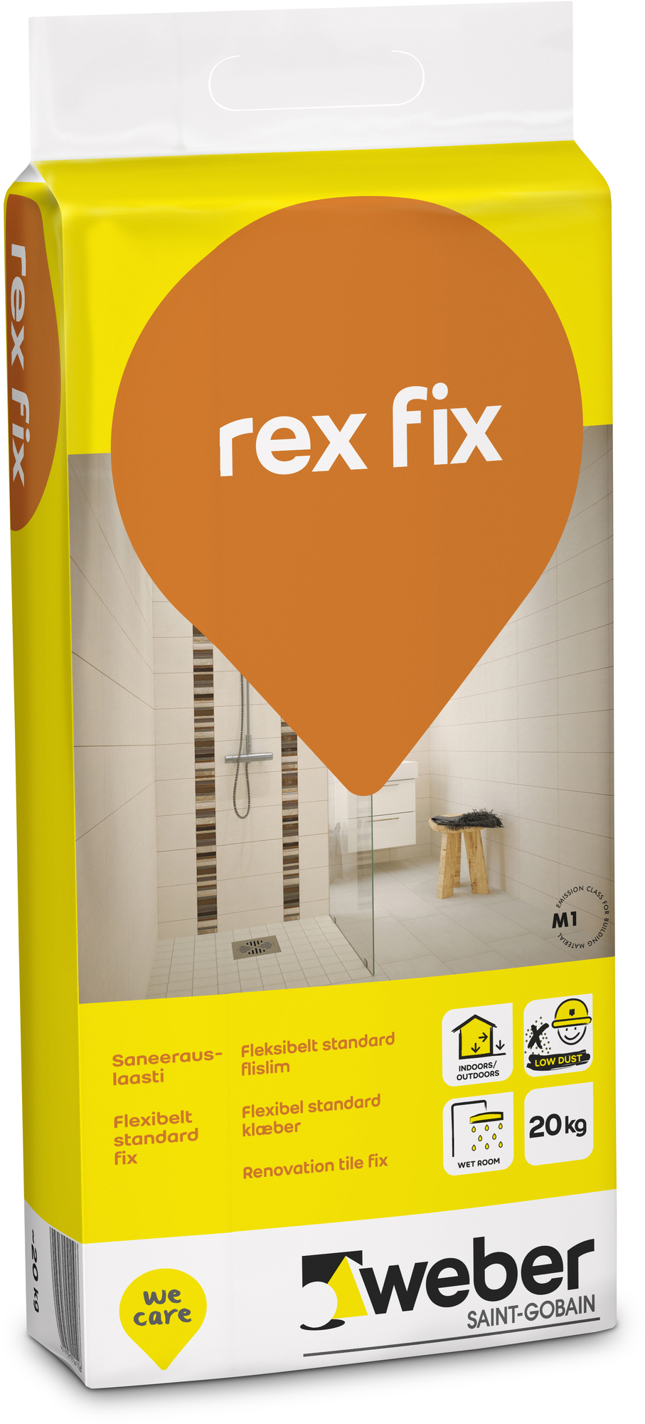 REX FIX FLEXIBELT STD FÄSTMASSA - Weber