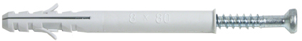 SKRUV M/PLUGG TX25 8X80