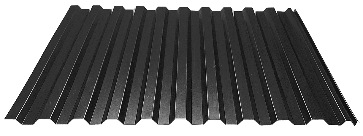 TAKPLÅT 20-105 EKONOMI SVART 78001 HC L=2500MM - Plannja