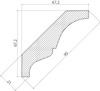 Svart grafisk ikon med avfasat diagonalstreck i nedåtgående riktning från vänster till höger.