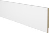 Vit MDF-panel med en fals på ena sidan.