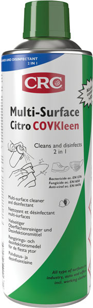 DESINFEKTIONSMEDEL ANTIBAKTERIELL CITRUS COV AE 500ML - CRC