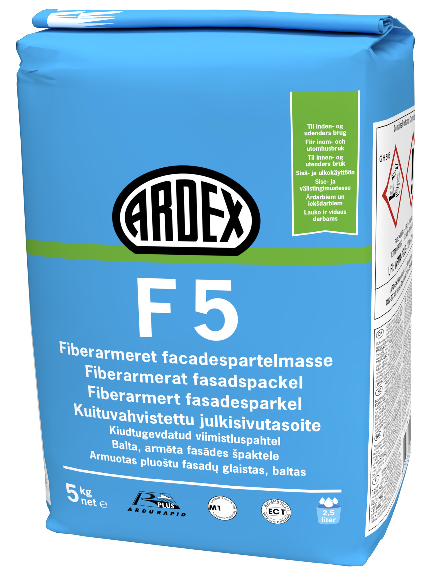 VÄGGSPACKEL ARDEX F5 VIT INOMHUS UTOMHUS - Ardex