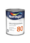 Förpackning av Nordsjö Professional Snickerifärg, med text och logotyp.