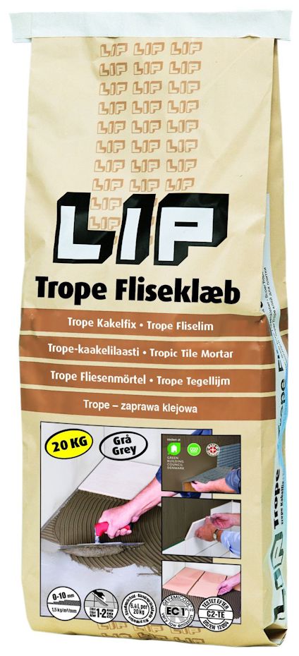 LIP TROPE KAKELFIX GRÅ 20 KG