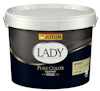 JOTUN LADY Pure Color väggfärg i vit hink med blå etikett och produktinformation.