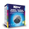 Förpackning av Nitor textilfärg för bomull, lin och viskos i färgen antracit 66, med tvättsymbol för 40°C.