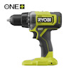 Batteridriven borrskruvdragare i grön färg med svart grepp och märke "RYOBI" på sidan.