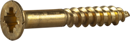 TRÄSKRUV ESSVE MÄSSING FÖRSÄNKT HUVUD 3,5X25MM 10ST