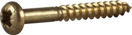 TRÄSKRUV ESSVE KULLRIGT HUVUD MÄSSING 3,5X30MM 8ST
