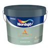 Hink av Nordsjö Ambiance superfinish matt färg med handtag och färgglad logotyp på etiketten.